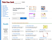 Tablet Screenshot of printfreecards.net